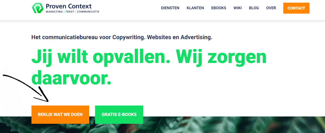 CTA Above the fold