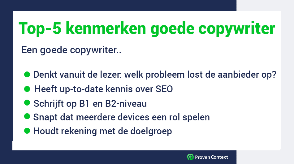 goede copywriter