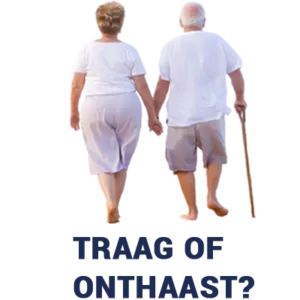 langzaam of onthaast - frame van senioren