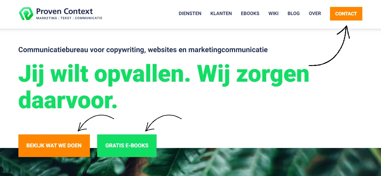 Conversievoorbeeld Proven Context